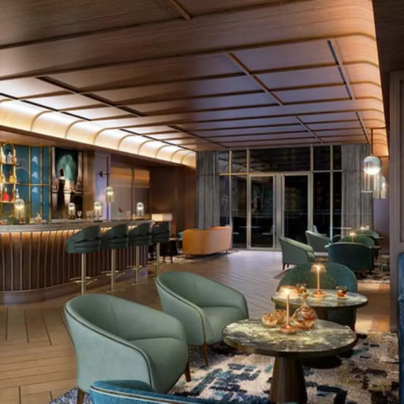 Elegant clubhouse lounge for residents at DLF Privana