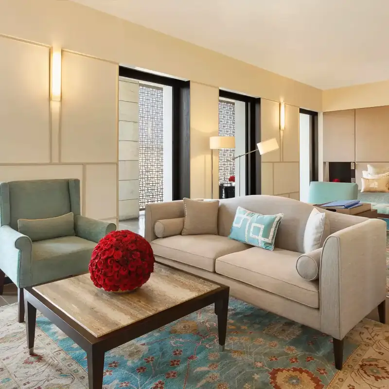 Close-up of premium interior finishes in a 4 BHK apartment